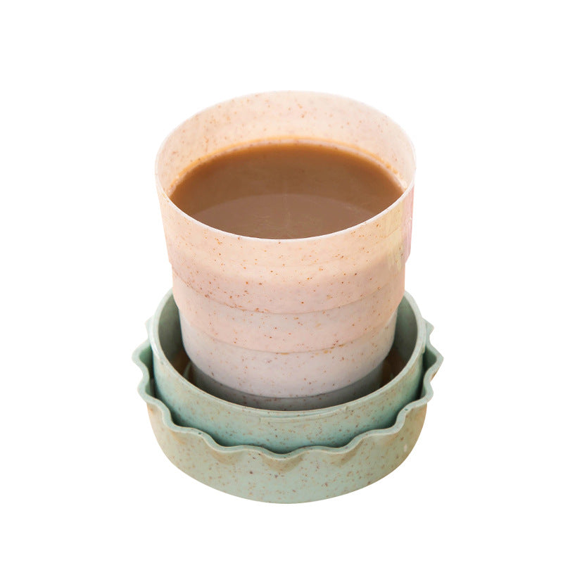 Portable Collapsible Wheat Travel Cup