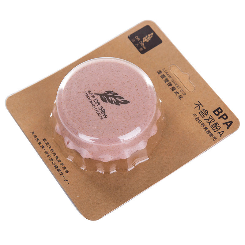 Portable Collapsible Wheat Travel Cup