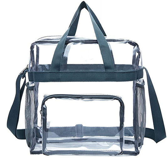 Spacious Clear Travel Tote Bag with Multiple Pockets